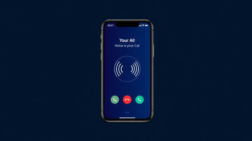 AI voice agent answering an incoming call on a smartphone